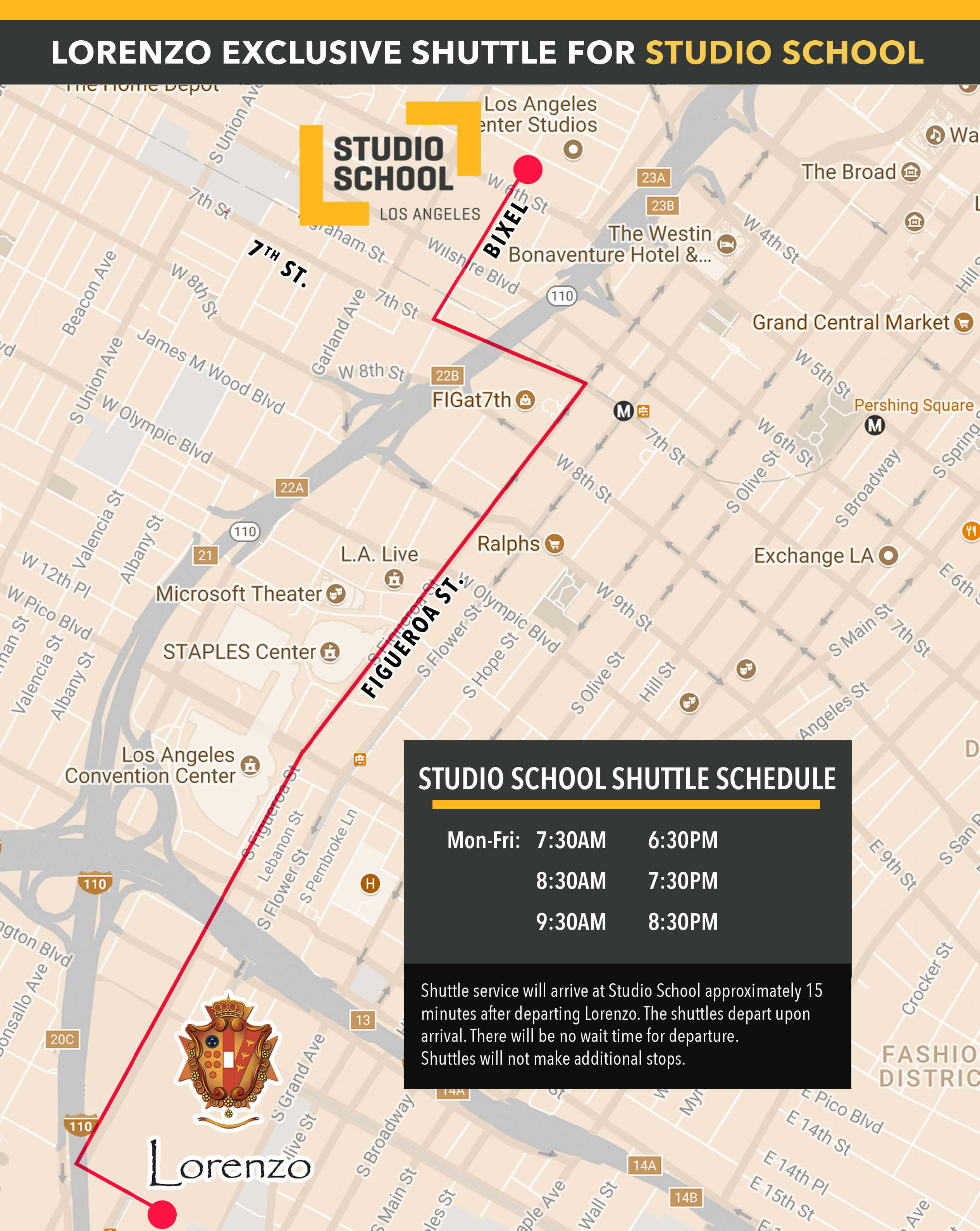 Lorenzo Studio School Map